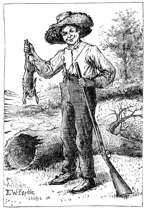 Framed Print : Huckleberry Finn, 1884, (1923). Artist: Chatto & Windus Framed Print : Huckleberry Finn, 1884, (1923). Artist: Chatto & Windus