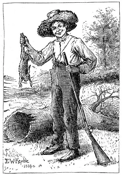 Huckleberry Finn, 1884, (1923). Artist: Chatto & Windus