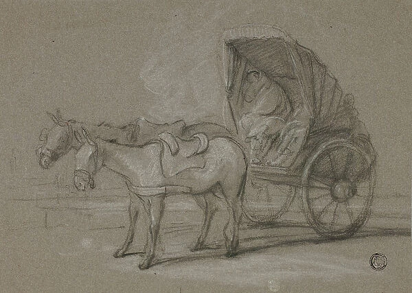 Huckster Cart, c. 1790. Creators: Thomas Barker, Thomas Jones Barker