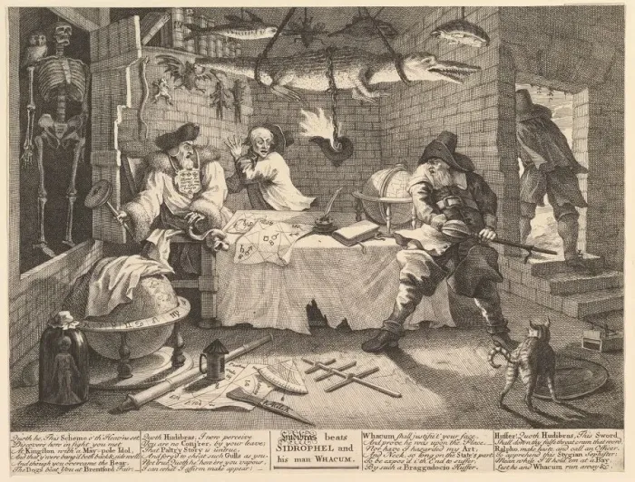 Framed Print : Hudibras beats Sidrophel and his man Whacum (Twelve Large Illustrations for Sa Framed Print : Hudibras beats Sidrophel and his man Whacum (Twelve Large Illustrations for Sa