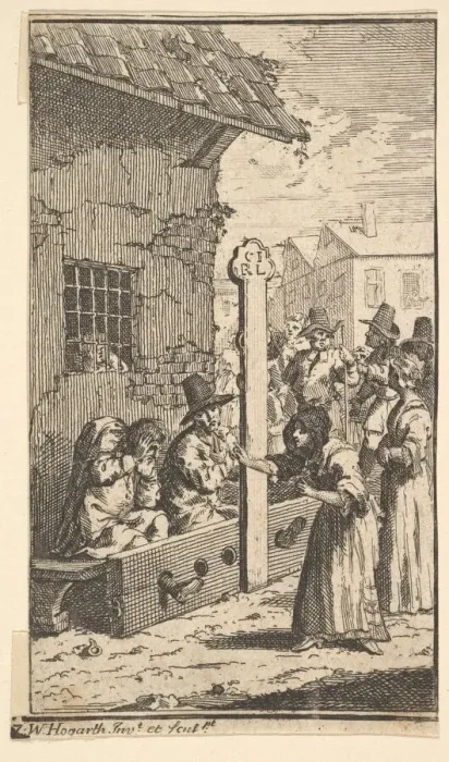 Framed Print : Hudibras in Tribulation (Seventeen Small Illustrations for Samuel Butlers Hudibras, no