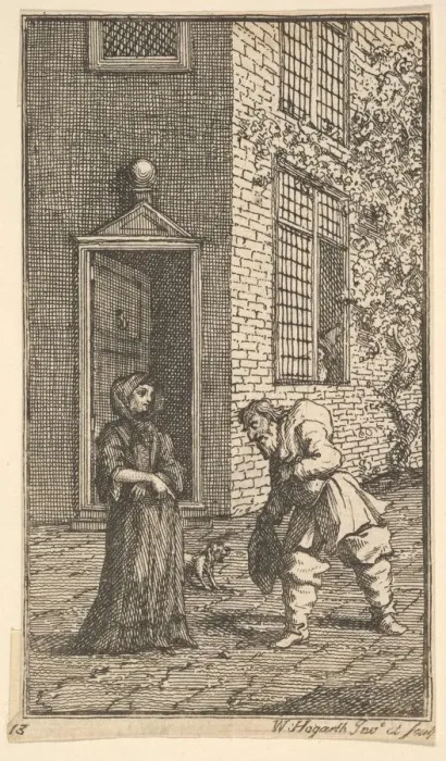 Framed Print : Hudibras Wooing the Widow (Seventeen Small Illustrations for Samuel Butlers Hudibras Framed Print : Hudibras Wooing the Widow (Seventeen Small Illustrations for Samuel Butlers Hudibras