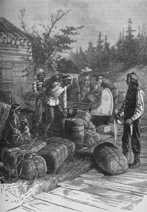 Framed Print : A Hudson Bay Companys Post, 1902 Framed Print : A Hudson Bay Companys Post, 1902