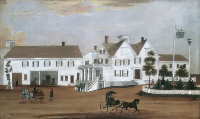Framed Print : Hudson House, 1882. Creator: Unknown Framed Print : Hudson House, 1882. Creator: Unknown