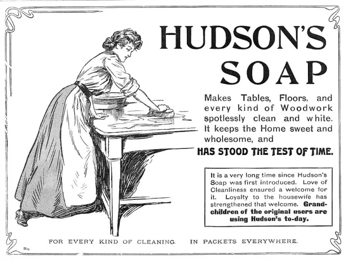 Framed Print : Hudson's Soap:has stood the test of time, 1909. Creator: Unknown Framed Print : Hudson's Soap:has stood the test of time, 1909. Creator: Unknown