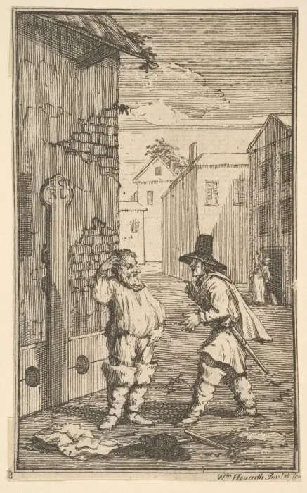 Framed Print : Hudubras and Ralpho Disputing (Seventeen Small Illustrations for Samuel Butlers Hudibr Framed Print : Hudubras and Ralpho Disputing (Seventeen Small Illustrations for Samuel Butlers Hudibr