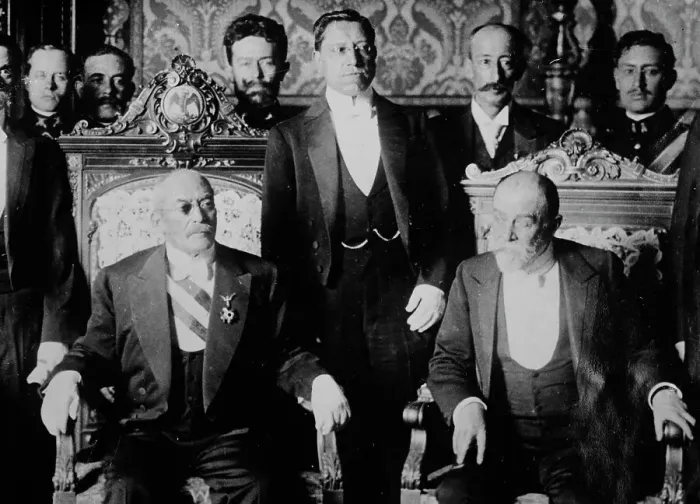 Framed Print : Huerta & Gamboa, between c1910 and c1915. Creator: Bain News Service Framed Print : Huerta & Gamboa, between c1910 and c1915. Creator: Bain News Service