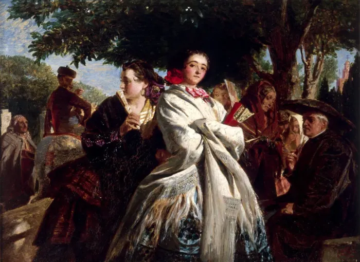 Framed Print : The Huff, 1859. Artist: John Phillip Framed Print : The Huff, 1859. Artist: John Phillip