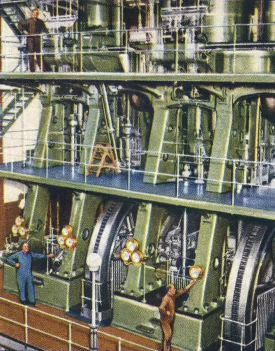 Framed Print : Huge triple expansion pumping engine, 1938 Framed Print : Huge triple expansion pumping engine, 1938