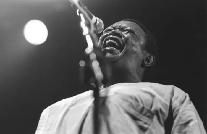 Framed Print : Hugh Masekela, Cambridge, 1993. Creator: Brian Foskett Framed Print : Hugh Masekela, Cambridge, 1993. Creator: Brian Foskett