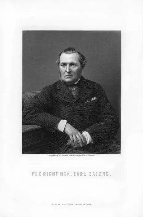 Framed Print : Hugh McCalmont Cairns, 1st Earl Cairns, British statesman, 1881. Artist: George J Stodart Framed Print : Hugh McCalmont Cairns, 1st Earl Cairns, British statesman, 1881. Artist: George J Stodart