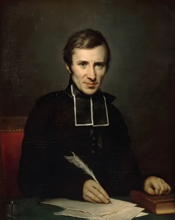 Framed Print : Hugues-Felicite Robert de Lamennais (1782-1854). Artist: Guerin, Paulin (1783-1855) Framed Print : Hugues-Felicite Robert de Lamennais (1782-1854). Artist: Guerin, Paulin (1783-1855)