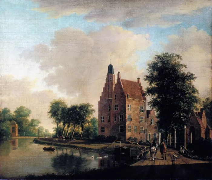 Framed Print : Huis Oudaen, Near Breukelen, 1780. Creator: Christian Zepp Framed Print : Huis Oudaen, Near Breukelen, 1780. Creator: Christian Zepp