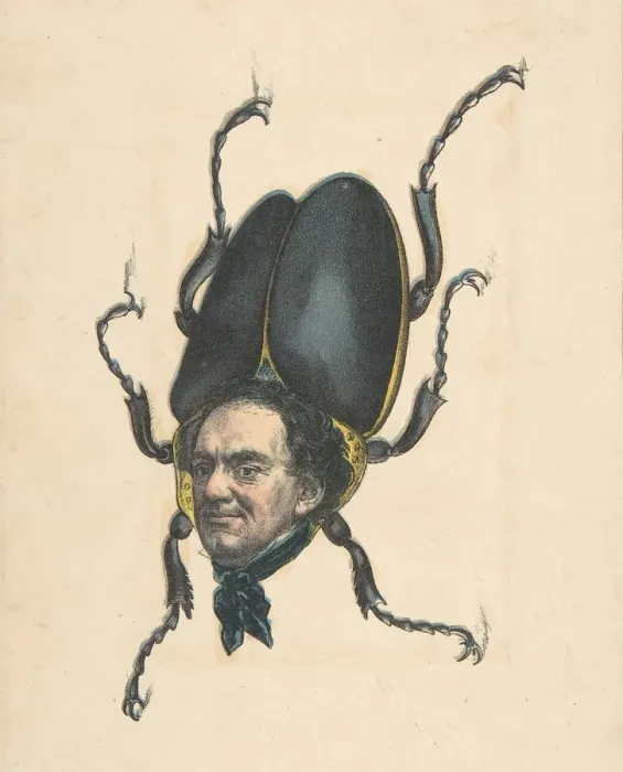Framed Print : Hum-Bug (P. T. Barnum), from the Comic Natural History of the Human Race, 1851