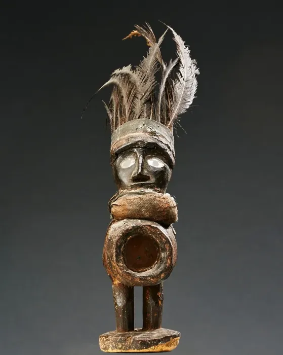 Framed Print : Human figure (Nkisi), late 19th century - early 20th century. Creator: Unknown Framed Print : Human figure (Nkisi), late 19th century - early 20th century. Creator: Unknown