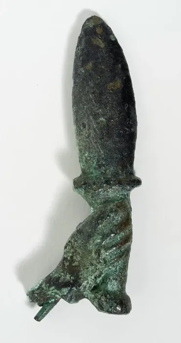 Framed Print : Human Hand and Dagger Fragment, Roman Period (30 BCE-395 CE) or later. Creator: Unknown Framed Print : Human Hand and Dagger Fragment, Roman Period (30 BCE-395 CE) or later. Creator: Unknown