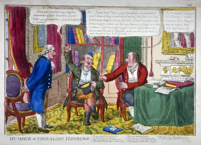 Framed Print : Humbug or heraldic honours, c1790. Artist Framed Print : Humbug or heraldic honours, c1790. Artist