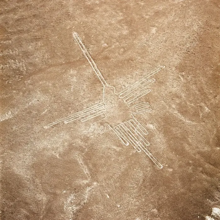 Framed Print : The Hummingbird, Nazca Lines, Ica, Peru, 2015. Creator: Luis Rosendo Framed Print : The Hummingbird, Nazca Lines, Ica, Peru, 2015. Creator: Luis Rosendo