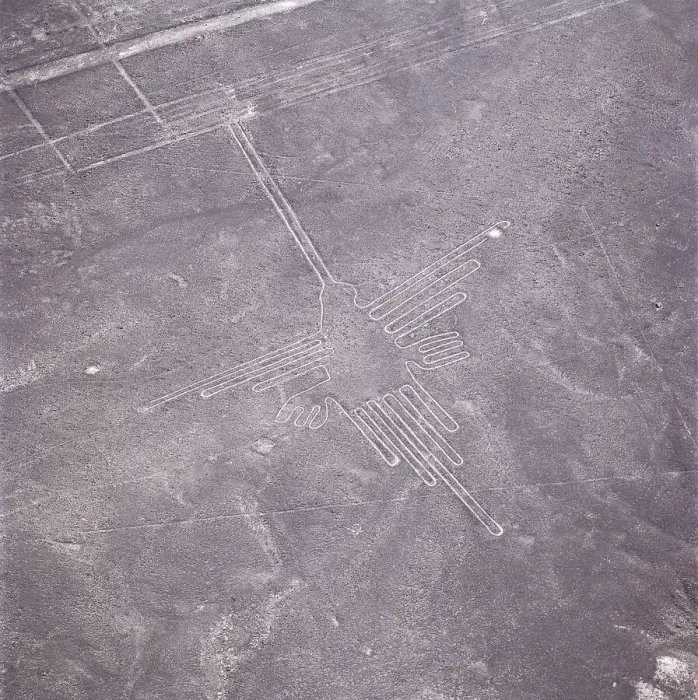 Framed Print : The Hummingbird, Nazca Lines, Ica, Peru, 2015. Creator: Luis Rosendo Framed Print : The Hummingbird, Nazca Lines, Ica, Peru, 2015. Creator: Luis Rosendo