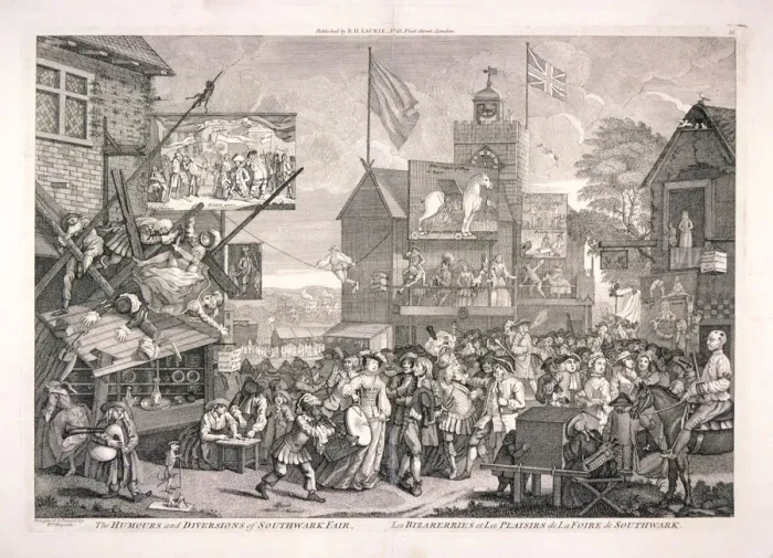 Framed Print : The humours and diversions of Southwark Fair, London, 1733 Framed Print : The humours and diversions of Southwark Fair, London, 1733