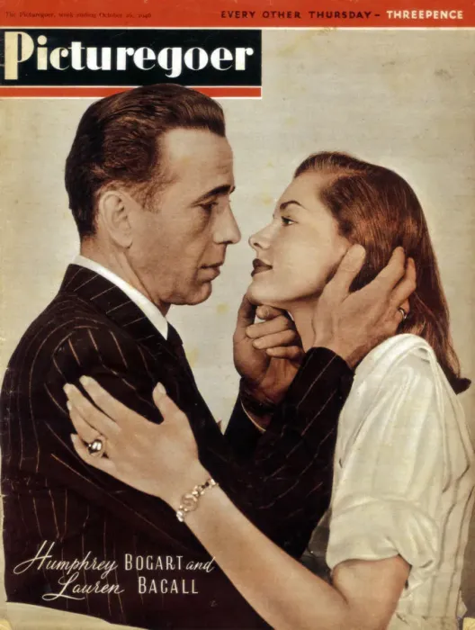 Framed Print : Humphrey Bogart (1899-1957) and Lauren Bacall (b1924), American actors, 1946 Framed Print : Humphrey Bogart (1899-1957) and Lauren Bacall (b1924), American actors, 1946
