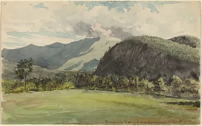 Framed Print : Humphrey's Ledge, 1860. Creator: Charles de Wolf Brownell Framed Print : Humphrey's Ledge, 1860. Creator: Charles de Wolf Brownell