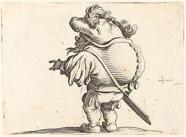 The Hunchback with the Feathered Cap, c. 1622. Creator: Jacques Callot