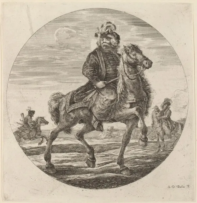 Framed Print : Hungarian Cavalier. Creator: Stefano della Bella Framed Print : Hungarian Cavalier. Creator: Stefano della Bella