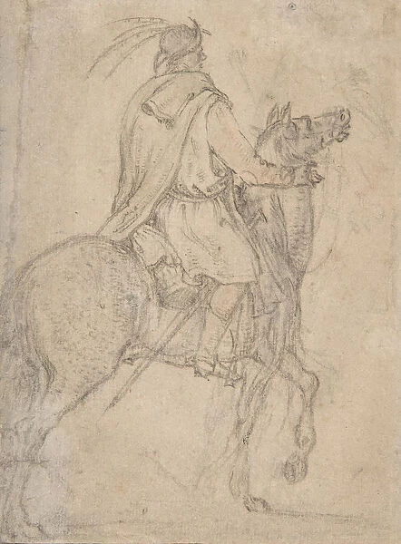 A Hungarian Horseman, late 16th-mid 17th century. Creator: Roelandt Savery