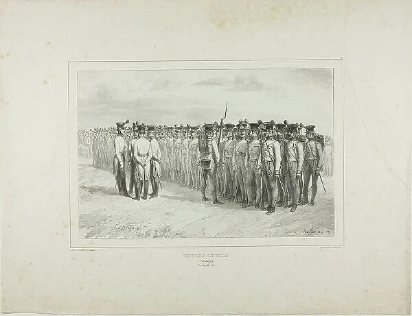Hungarian Infantry, Presbourg, July 2, 1837, 1837. Creator: Auguste Raffet
