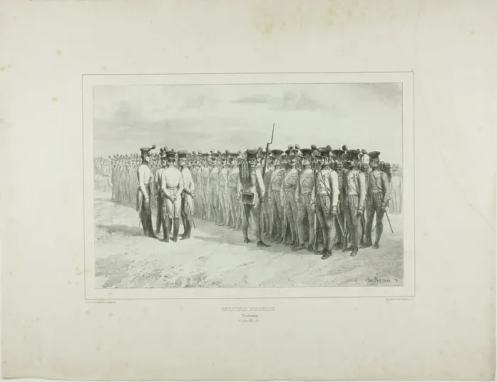 Framed Print : Hungarian Infantry, Presbourg, July 2, 1837, 1837. Creator: Auguste Raffet Framed Print : Hungarian Infantry, Presbourg, July 2, 1837, 1837. Creator: Auguste Raffet