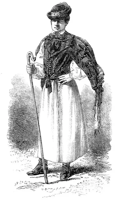 Framed Print : Hungarian Shepherd - from a photograph by Richebourg, 1856. Creator: Unknown Framed Print : Hungarian Shepherd - from a photograph by Richebourg, 1856. Creator: Unknown