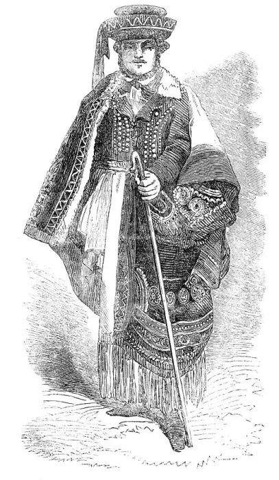 Framed Print : Hungarian Shepherd - from a photograph by Richebourg, 1856. Creator: Unknown Framed Print : Hungarian Shepherd - from a photograph by Richebourg, 1856. Creator: Unknown