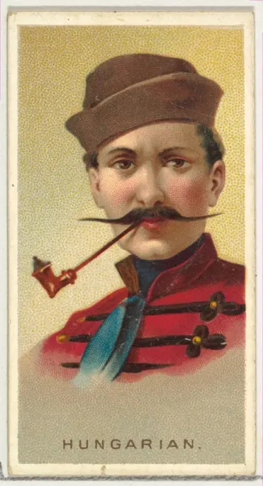 Framed Print : Hungarian, from Worlds Smokers series (N33) for Allen & Ginter Cigarettes, 1888 Framed Print : Hungarian, from Worlds Smokers series (N33) for Allen & Ginter Cigarettes, 1888