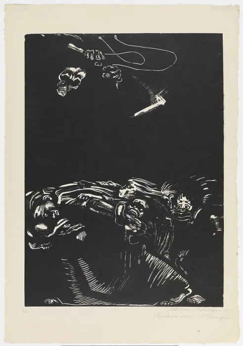 Framed Print : Hunger, 1925. Creator: Kollwitz, Kathe (1867-1945) Framed Print : Hunger, 1925. Creator: Kollwitz, Kathe (1867-1945)