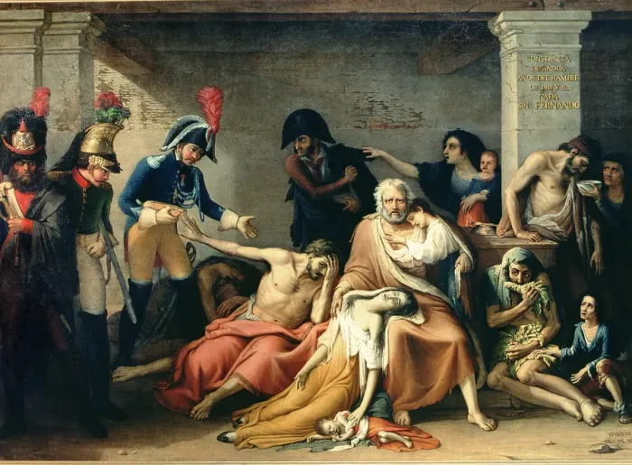 Framed Print : Hunger of Madrid, 1818, oil by Jose Aparicio Framed Print : Hunger of Madrid, 1818, oil by Jose Aparicio