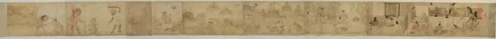 Framed Print : Hungry Ghosts Scroll, 12th century. Artist: Anonymous