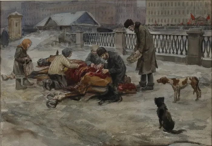 Framed Print : Hungry years in Petrograd, 1919 Framed Print : Hungry years in Petrograd, 1919