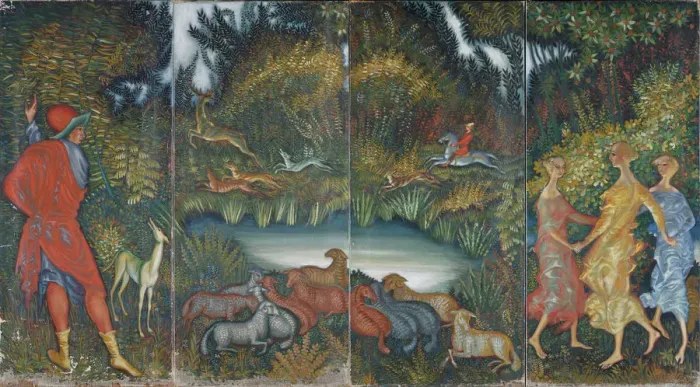 Framed Print : The Hunt. Private Collection Framed Print : The Hunt. Private Collection