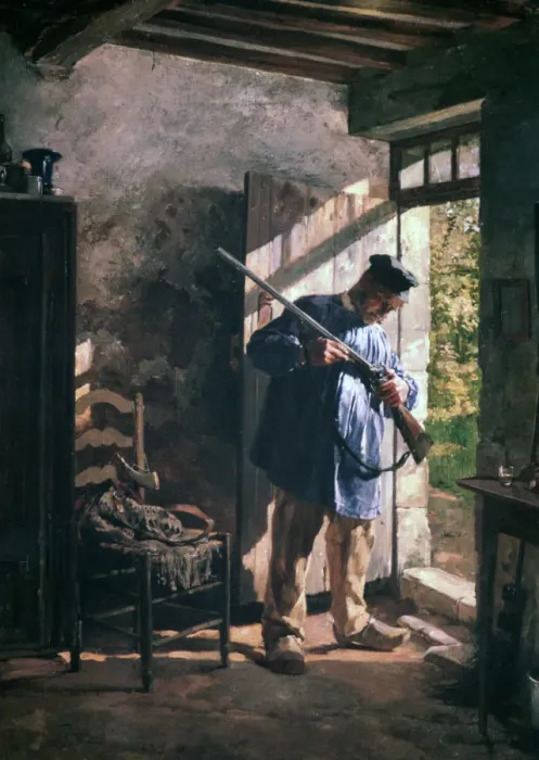 Framed Print : Before the Hunt, 1883. Artist: Janez Subic Framed Print : Before the Hunt, 1883. Artist: Janez Subic