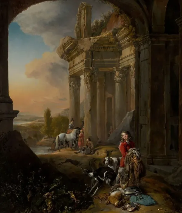 Framed Print : After the Hunt, c.1656. Creator: Jan Baptist Weenix Framed Print : After the Hunt, c.1656. Creator: Jan Baptist Weenix