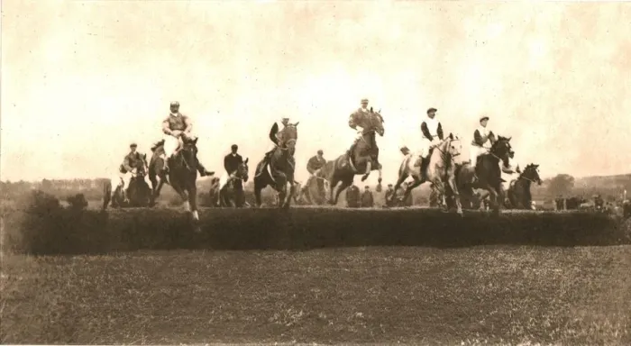 Framed Print : The Hunt Cup, Punchestown, 1911. Creator: Unknown Framed Print : The Hunt Cup, Punchestown, 1911. Creator: Unknown