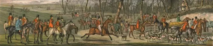 Framed Print : The Hunt - The Meet, 1820, (1890). Artist: Henry Thomas Alken Framed Print : The Hunt - The Meet, 1820, (1890). Artist: Henry Thomas Alken