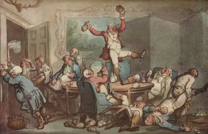 Framed Print : The Hunt Supper, c1780-1825 Framed Print : The Hunt Supper, c1780-1825
