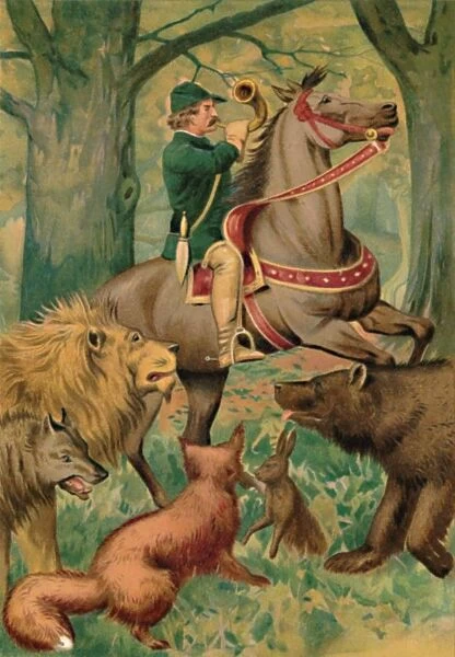 The Hunter and the Animals, 1901. Artist: Edward Henry Wehnert