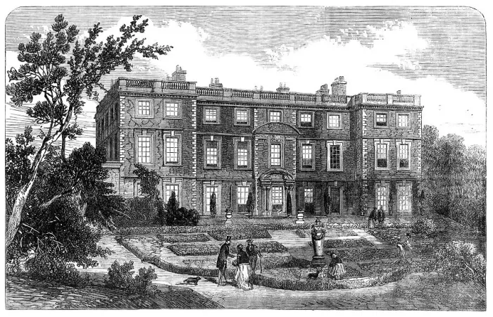Framed Print : The Hunting Disaster in Yorkshire: Newby Hall...near the scene of the calamity, 1869. Creator: Unknown