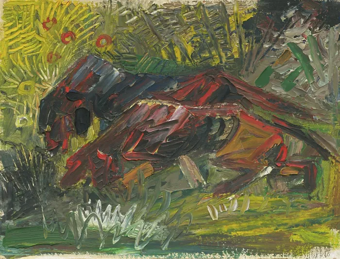 Framed Print : Hunting dogs, c1940. Creator: Arnold Peter Weisz-Kubincan Framed Print : Hunting dogs, c1940. Creator: Arnold Peter Weisz-Kubincan