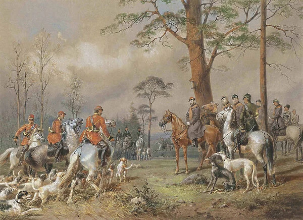 The hunting party of Emperor Alexander II