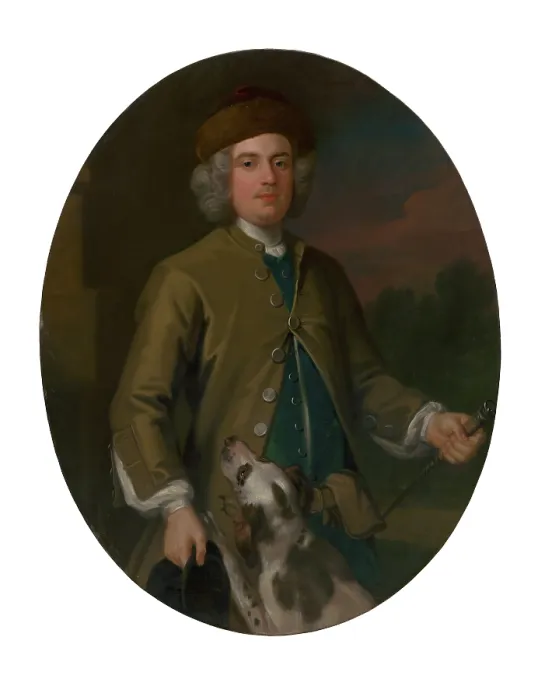 Framed Print : Hunting Portrait, around 1730. Creator: Enoch Seeman Framed Print : Hunting Portrait, around 1730. Creator: Enoch Seeman
