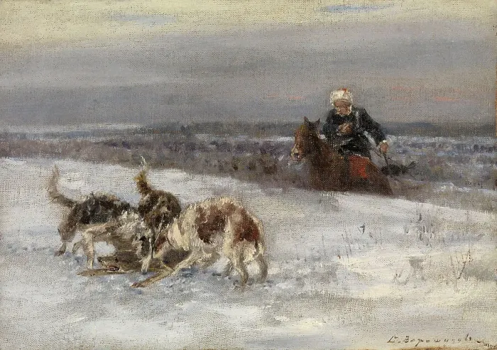 Framed Print : Hunting Scene. Artist: Voroshilov, Sergey Semyonovich (before 1865-after 1911) Framed Print : Hunting Scene. Artist: Voroshilov, Sergey Semyonovich (before 1865-after 1911)